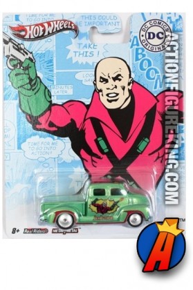 Lex Luthor 1950s Chevy die-cast vehicle from Hot Wheels.
