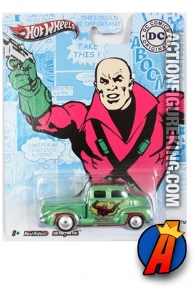 Lex Luthor 1950s Chevy die-cast vehicle from Hot Wheels.