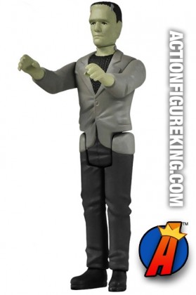 Full view of this ReAction retro-style Frankenstein action figure.