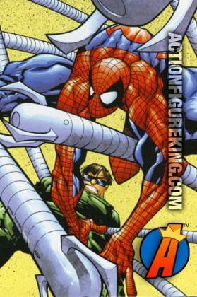 Stylized comic art for this RoseArt Spider-Man Tangled Jigsaw Puzzle.