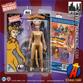 Mego-style eight-inch Super Friends Cheetah action figure.