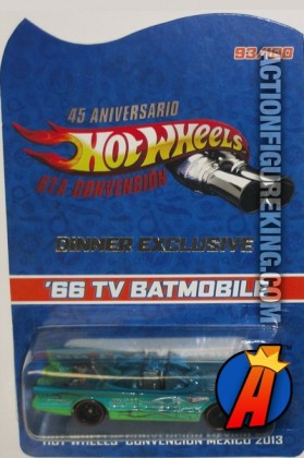 Limited Edition 2014 Mexico convention Batmobile exclusive from Hot Wheels.