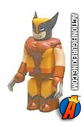 Medicom&#039;s 2.5 inch Kubrick Wolverine from the X-Men Set A.