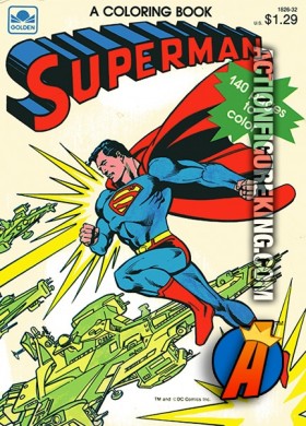 Superman 140-page Coloring Book from Golden.