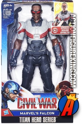 MARVEL Titan Hero Series Electronic FALCON action figure from Hasbro.