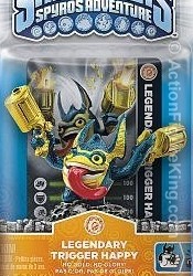 Skylanders Spyro&#039;s Adventure Legendary Trigger Happy figure from Activision.