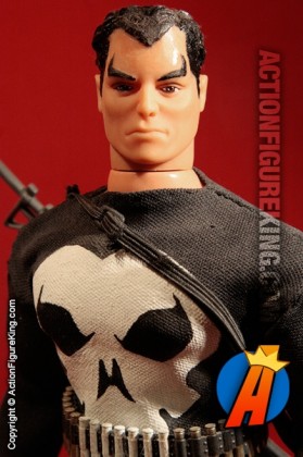 From the pages of Spider-Man comic books comes this custom sixth-scale Punisher action figure.