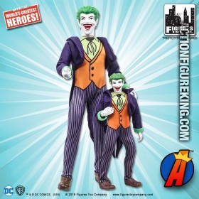 DC COMICS SIXTH-SCALE THE JOKER MEGO STYLE ACTION FIGURE with CLOTH UNIFORM from FTC