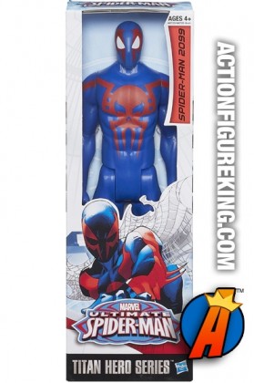 A packaged sample of this sixth-scale Ultimate Spider-Man 2099 figure.