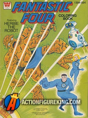 The Fantastic Four featuring Herbie the Robot coloring book.