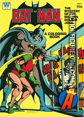 Batman The Mystery of the Million Dollar Joke coloring book.