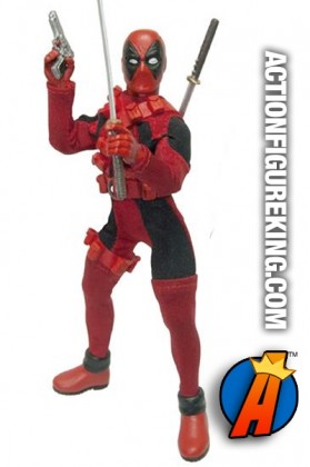 Diamond Select Toys Mego-style Deadpool action figure.