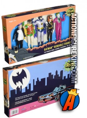 BATMAN Classic TV Series Bendable Figures Boxed Set.