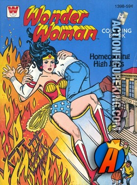 Wonder Woman 1979 Homecoming High Jinks coloring book.