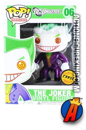 Funko DC Comics Pop! Heroes Target Exclusive variant Metallic JOKER figure number 6.