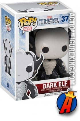 A pacakged sample of this Funko Pop! Marvel Thor the Dark World Dark Elf vinyl movie figure.