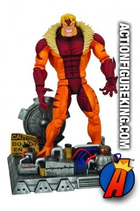 Fully articulated Marvel Select 7-inch Sabretooth aciton figure from Diamond Select Toys.