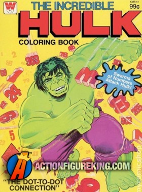 1979 Hulk The Dot-to-Dot Connection coloring book.