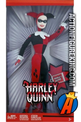 DC Comics presents this Barbie Famous Friends Harley Quinn figure.