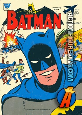 1966 Batman Meets Blockbuster Whitman Coloring Book.