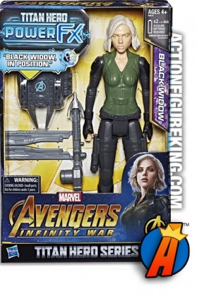 MARVEL AVENGERS INFINITY WAR TITAN HERO SERIES SIXTH-SCALE BLACK WIDOW ACTION FIGURE from HASBRO