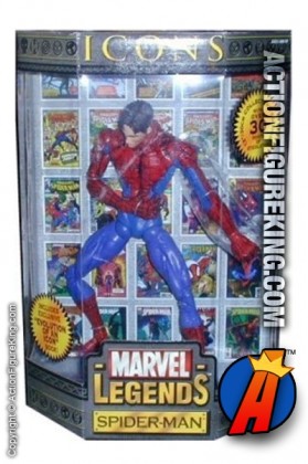 12 Inch Marvel Legends Spider-Man Unmasked variant from their short-lived Icons series.