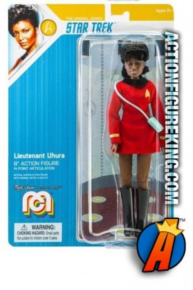 2019 MEGO STAR TREK 8-INCH LT. UHURA fully artciulated action figure.