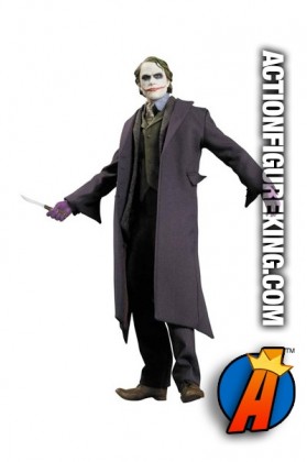 13 inch DC Direct fully articulated Dark Knight Joker action figure with authentic fabric outfit.