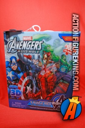 Avengers 5 puzzle pack 100-piece lenticular puzzles.