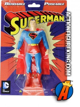 NJ CROCE DC COMICS THE NEW FRONTIER 5.5-INCH SUPERMAN BENDABLE FIGURE
