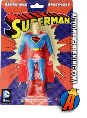 NJ CROCE DC COMICS THE NEW FRONTIER 5.5-INCH SUPERMAN BENDABLE FIGURE