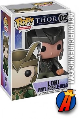 A packaged sample of this Funko Pop! Marvel Thor Movie Loki vinyl figure number 2.