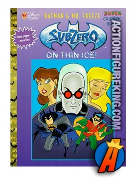 Batman and Mr. Freeze: Subzero On Thin Ice Golden coloring book.