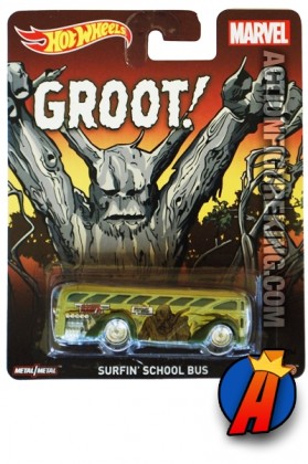Guardians of the Galaxy Groot Surfin&#039; Bus vehicle from Hot Wheels.