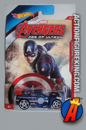 Avengers Age of Ultron Captain America die-cast vehicle from Hot Wheels.