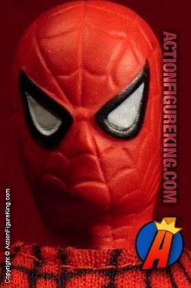 From the pages of the Marvel comic book comes this Mego 8-inch Spider-Man action figure.