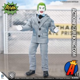 Figures Toy Co. Mego-Style BATMAN CLASSIC TV SERIES GREY SUITED Variant JOKER 8-INCH ACTION FIGURE