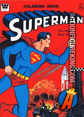 Superman: The Missle Base Mystery Whitman Coloring Book.