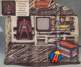 A catalog ad of this Mego Hall of Justice Playset for their 8 inch action figures.