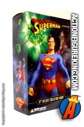 A packaged version of this 13 inch DC Direct fully articulated Superman Classic action figure.