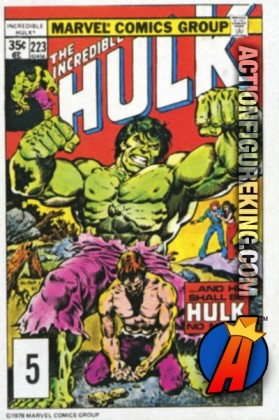 5 of 24 from the 1978 Drake&#039;s Cakes Hulk comics cover series.