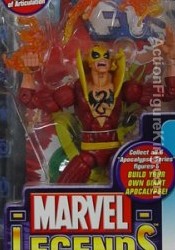 Marvel Legends Apocalypse Series 12 Red Variant Iron Fist Action Figure from Toybiz.