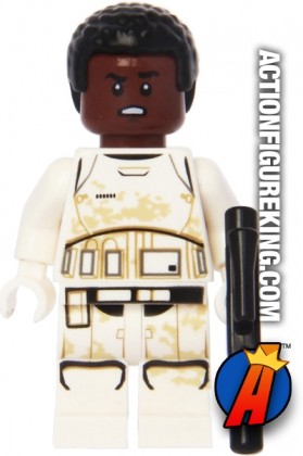 LEGO STAR WARS FINN STORMTROOPER minifigure with blaster.