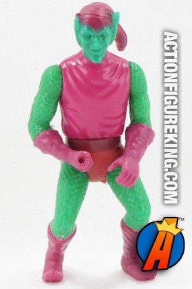 MEGO presents this 3.75-inch COMICS ACTION HEROES GREEN GOBLIN ACTION FIGURE circa 1975.