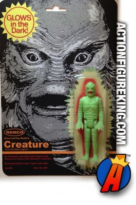 REMCO 3.75-INCH UNIVERSAL MONSTERS GLOW-IN-THE-DARK CREATURE FROM THE BLACK LAGOON ACTION FIGURE