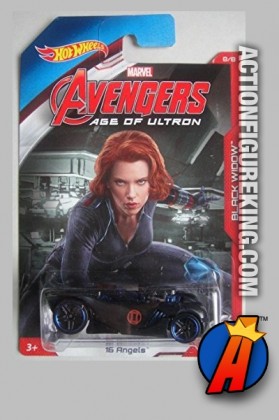 Avengers Age of Ultron Black Widow 15 Angels die-cast vehicle from Hot Wheels.