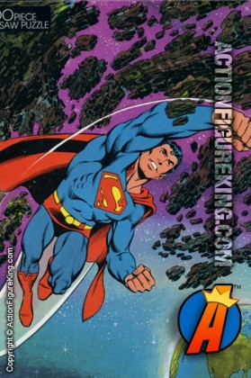 Golden 100-piece Superman jigsaw puzzle (4605-50).