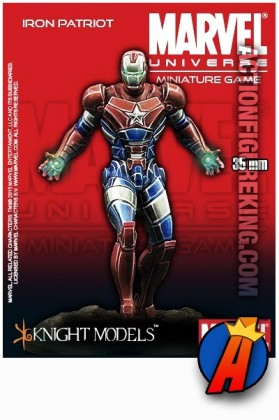 Marvel Universe 35mm IRON PATRIOT Metal Figure from Knight Models.