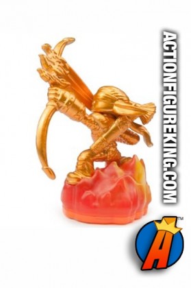 Skylanders Giants variant Gold Flameslinger figure from Activision.