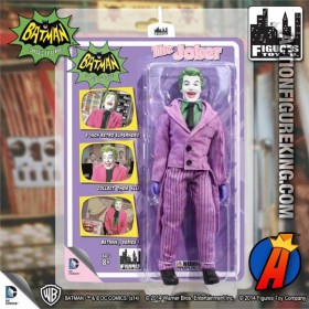 A packaged sample of this Batman Classic TV Series Joker figure.